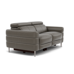 Hoy 2 Seater Recliner Sofa - 2 Str W/ 2 Power Recliner W/ 2 Power Headrest Cat NL/O - Power with Power Headrest & USB — NL5101 New York Anthkacite Grey, gallery image 1