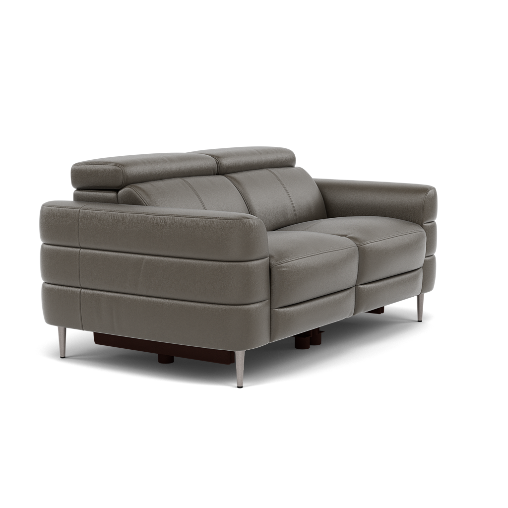 Hoy 2 Seater Recliner Sofa - 2 Str W/ 2 Power Recliner W/ 2 Power Headrest Cat NL/O - Power with Power Headrest & USB — NL5101 New York Anthkacite Grey, gallery image 1