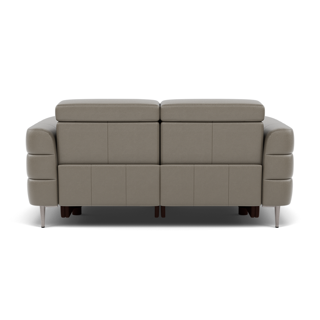Hoy 2 Seater Recliner Sofa - 2 Str W/ 2 Power Recliner W/ 2 Power Headrest Cat NL/O - Power with Power Headrest & USB — NL5102 New York Cement, gallery image 2
