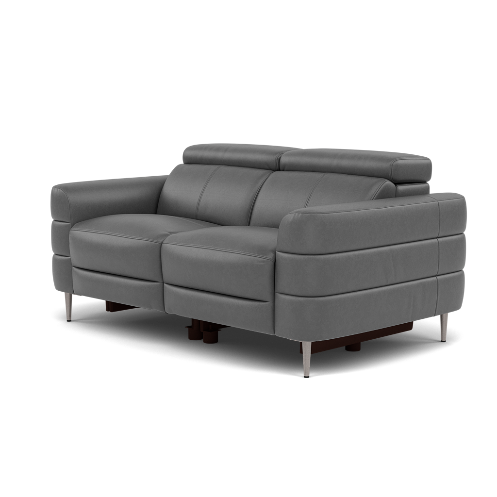Hoy 2 Seater Recliner Sofa - 2 Str W/ 2 Power Recliner W/ 2 Power Headrest Cat NL/O - Power with Power Headrest & USB — O7300 Orlando Dark Grey, gallery image 3