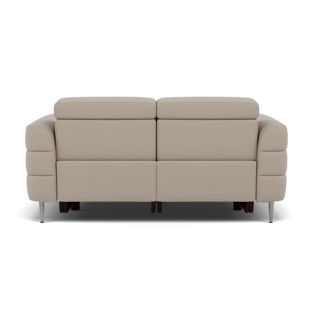 Hoy 2 Seater Recliner Sofa - 2 Str W/ 2 Power Recliner W/ 2 Power Headrest Fabric - Power with Power Headrest & USB — CU9101-5-UK Oxford Beige, gallery image 2