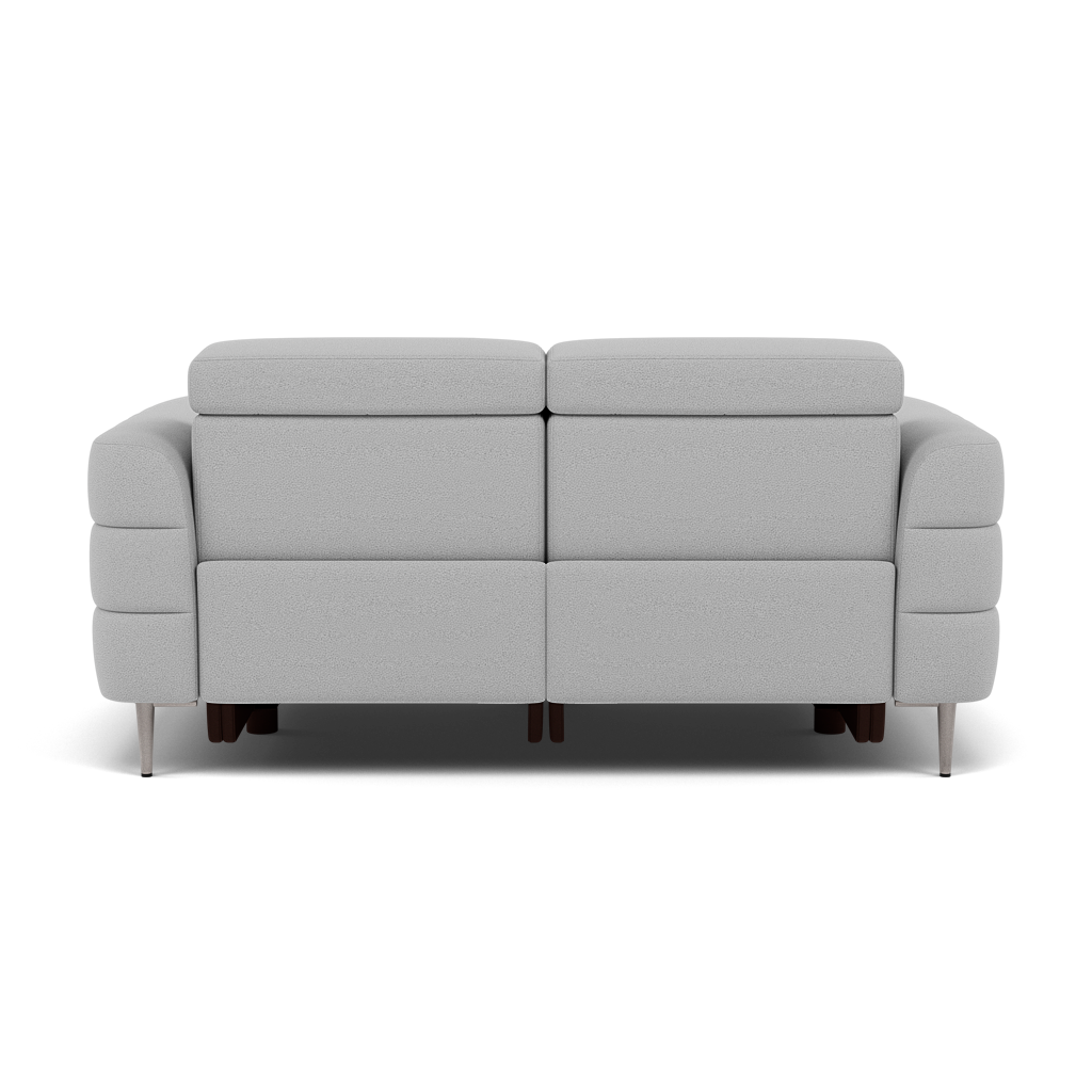 Hoy 2 Seater Recliner Sofa - 2 Str W/ 2 Power Recliner W/ 2 Power Headrest Fabric - Power with Power Headrest & USB — CU9102-5-UK Oxford Silver, gallery image 2