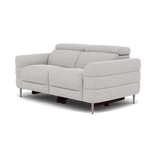 Hoy 2 Seater Recliner Sofa - 2 Str W/ 2 Power Recliner W/ 2 Power Headrest Fabric - Power with Power Headrest & USB — KB-1280-UK Darwin Silver, gallery image 3