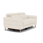 Hoy 2 Seater Recliner Sofa - 2 Str W/ 2 Power Recliner W/ 2 Power Headrest Fabric - Power with Power Headrest & USB — KB-1285-UK Darwin Ivory, gallery image 1
