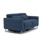 Hoy 2 Seater Recliner Sofa - 2 Str W/ 2 Power Recliner W/ 2 Power Headrest Fabric - Power with Power Headrest & USB — KB-1290-UK Amigo Navy, gallery image 1