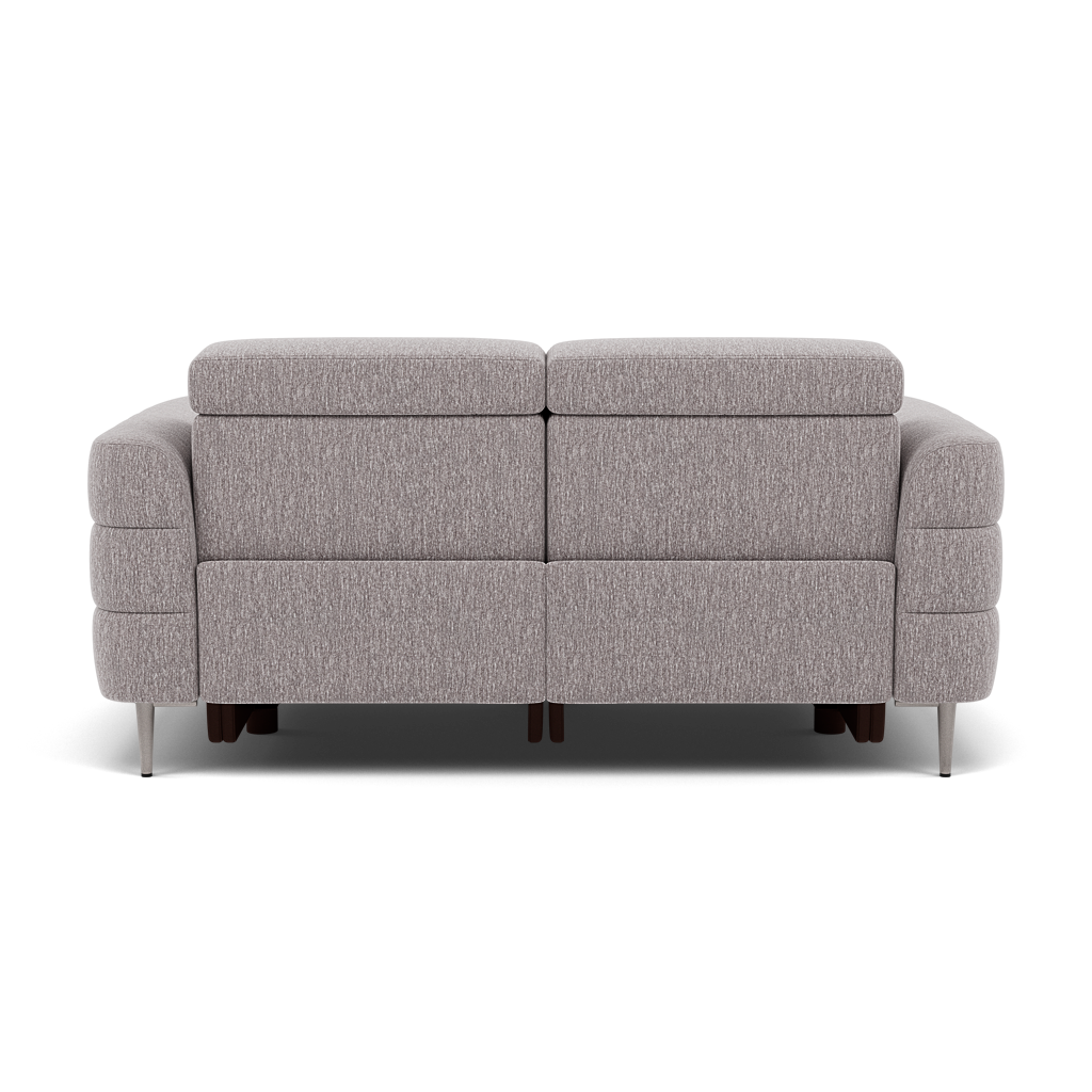 Hoy 2 Seater Recliner Sofa - 2 Str W/ 2 Power Recliner W/ 2 Power Headrest Fabric - Power with Power Headrest & USB — KB-1291-UK Amigo Granite, gallery image 2