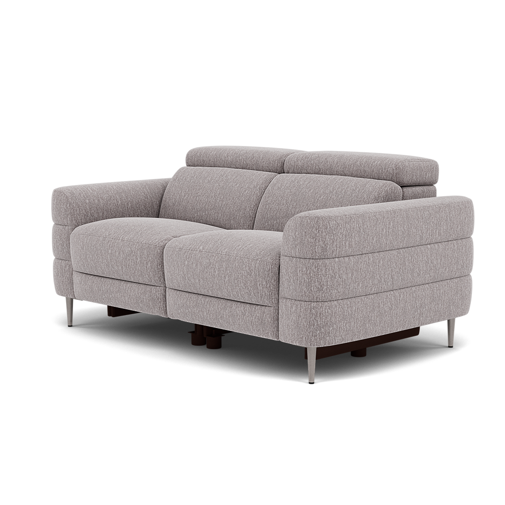 Hoy 2 Seater Recliner Sofa - 2 Str W/ 2 Power Recliner W/ 2 Power Headrest Fabric - Power with Power Headrest & USB — KB-1291-UK Amigo Granite, gallery image 3