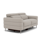 Hoy 2 Seater Recliner Sofa - 2 Str W/ 2 Power Recliner W/ 2 Power Headrest Fabric - Power with Power Headrest & USB — KB-1292-UK Amigo Dove, gallery image 1