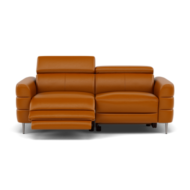 Hoy 3 Seater Recliner Sofa - 3 Str W/ 2 Power Recliner W/ 2 Manual Headrest Cat M - Power with Manual Headrest 3 Seater Sofas Sterling Home 1 M5659 Melbourne Ochre