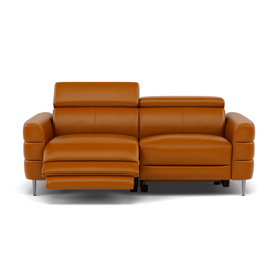Hoy 3 Seater Recliner Sofa - 3 Str W/ 2 Power Recliner W/ 2 Manual Headrest Cat M - Power with Manual Headrest 3 Seater Sofas Sterling Home 1 M5659 Melbourne Ochre