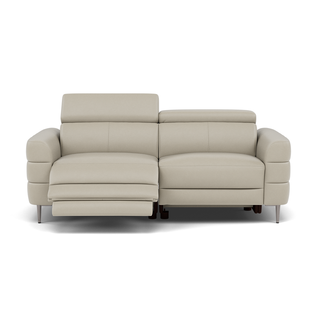 Hoy 3 Seater Recliner Sofa - 3 Str W/ 2 Power Recliner W/ 2 Manual Headrest Cat NL/O - Power with Manual Headrest 3 Seater Sofas Sterling Home 7 NL5115 New York Light Grey