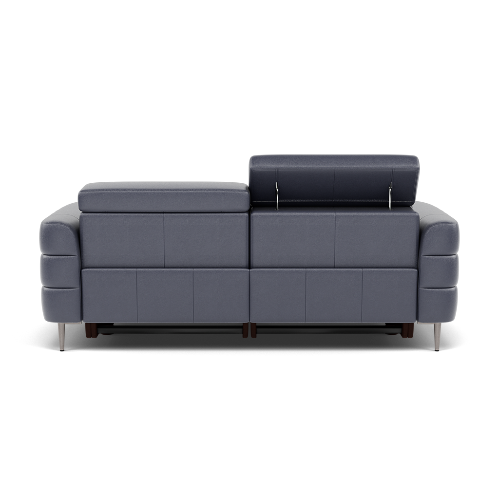 Hoy 3 Seater Recliner Sofa - 3 Str W/ 2 Power Recliner W/ 2 Manual Headrest Cat NL/O - Power with Manual Headrest — NL5100 New York Dark Blue, gallery image 2