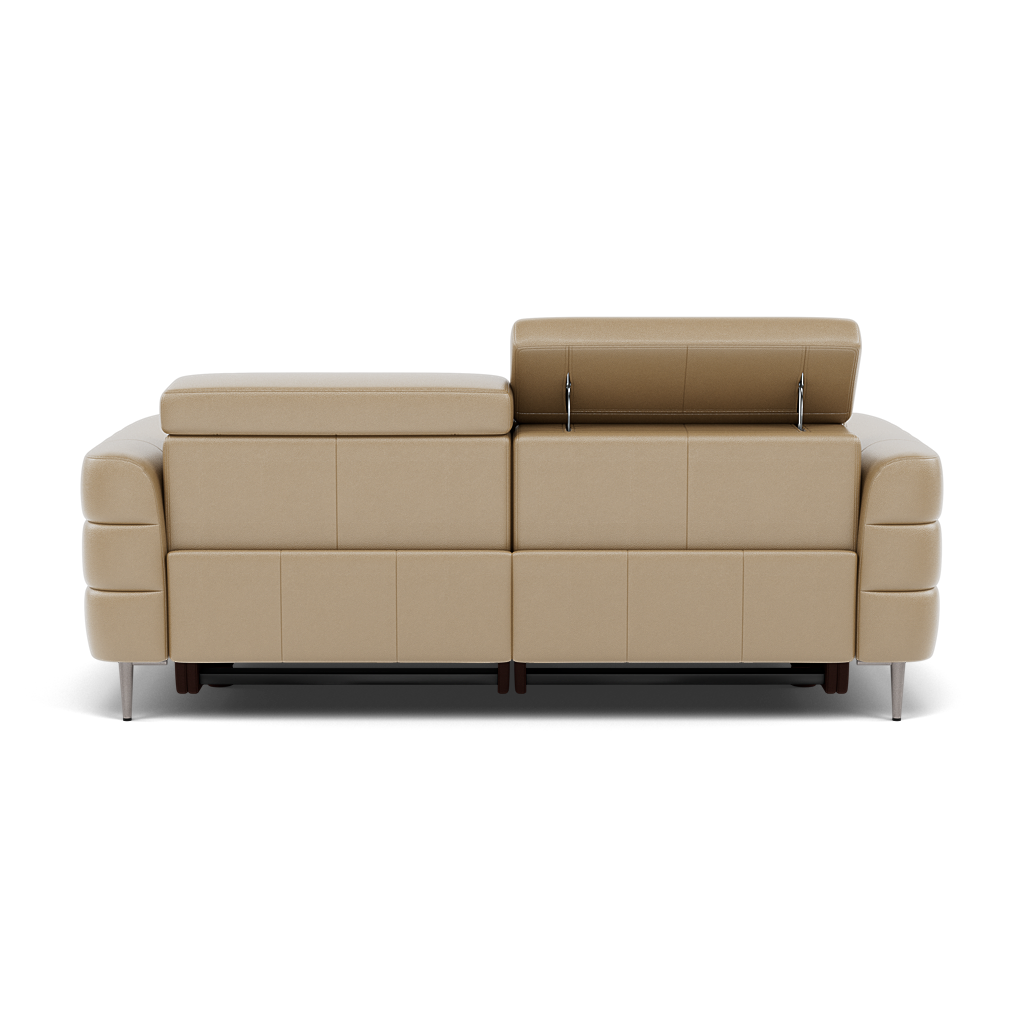 Hoy 3 Seater Recliner Sofa - 3 Str W/ 2 Power Recliner W/ 2 Manual Headrest Cat NL/O - Power with Manual Headrest — NL5103 New York Sand, gallery image 2