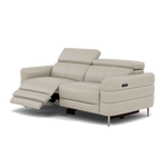 Hoy 3 Seater Recliner Sofa - 3 Str W/ 2 Power Recliner W/ 2 Manual Headrest Cat NL/O - Power with Manual Headrest — NL5115 New York Light Grey, gallery image 3