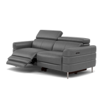 Hoy 3 Seater Recliner Sofa - 3 Str W/ 2 Power Recliner W/ 2 Manual Headrest Cat NL/O - Power with Manual Headrest — O7300 Orlando Dark Grey, gallery image 3