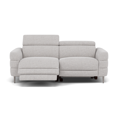 Hoy 3 Seater Recliner Sofa - 3 Str W/ 2 Power Recliner W/ 2 Manual Headrest Fabric - Power with Manual Headrest 3 Seater Sofas Sterling Home 1 KB-1280-UK Darwin Silver
