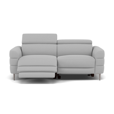 Hoy 3 Seater Recliner Sofa - 3 Str W/ 2 Power Recliner W/ 2 Manual Headrest Fabric - Power with Manual Headrest 3 Seater Sofas Sterling Home 6 CU9102-5-UK Oxford Silver