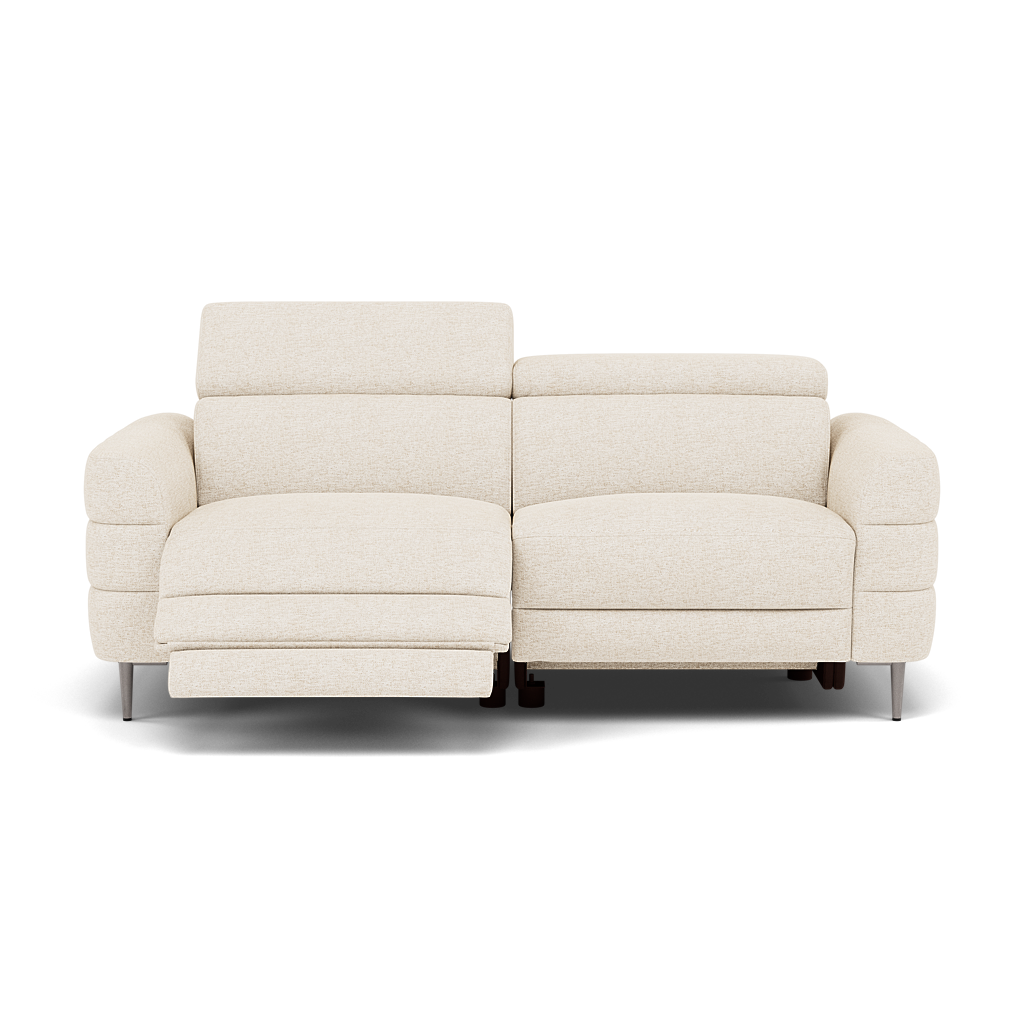 Hoy 3 Seater Recliner Sofa - 3 Str W/ 2 Power Recliner W/ 2 Manual Headrest Fabric - Power with Manual Headrest 3 Seater Sofas Sterling Home 4 KB-1285-UK Darwin Ivory