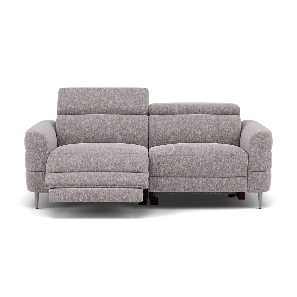 Hoy 3 Seater Recliner Sofa - 3 Str W/ 2 Power Recliner W/ 2 Manual Headrest Fabric - Power with Manual Headrest 3 Seater Sofas Sterling Home 9 KB-1291-UK Amigo Granite