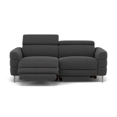 Hoy 3 Seater Recliner Sofa - 3 Str W/ 2 Power Recliner W/ 2 Manual Headrest Fabric - Power with Manual Headrest 3 Seater Sofas Sterling Home 7 KB-1295-UK Amigo Coal