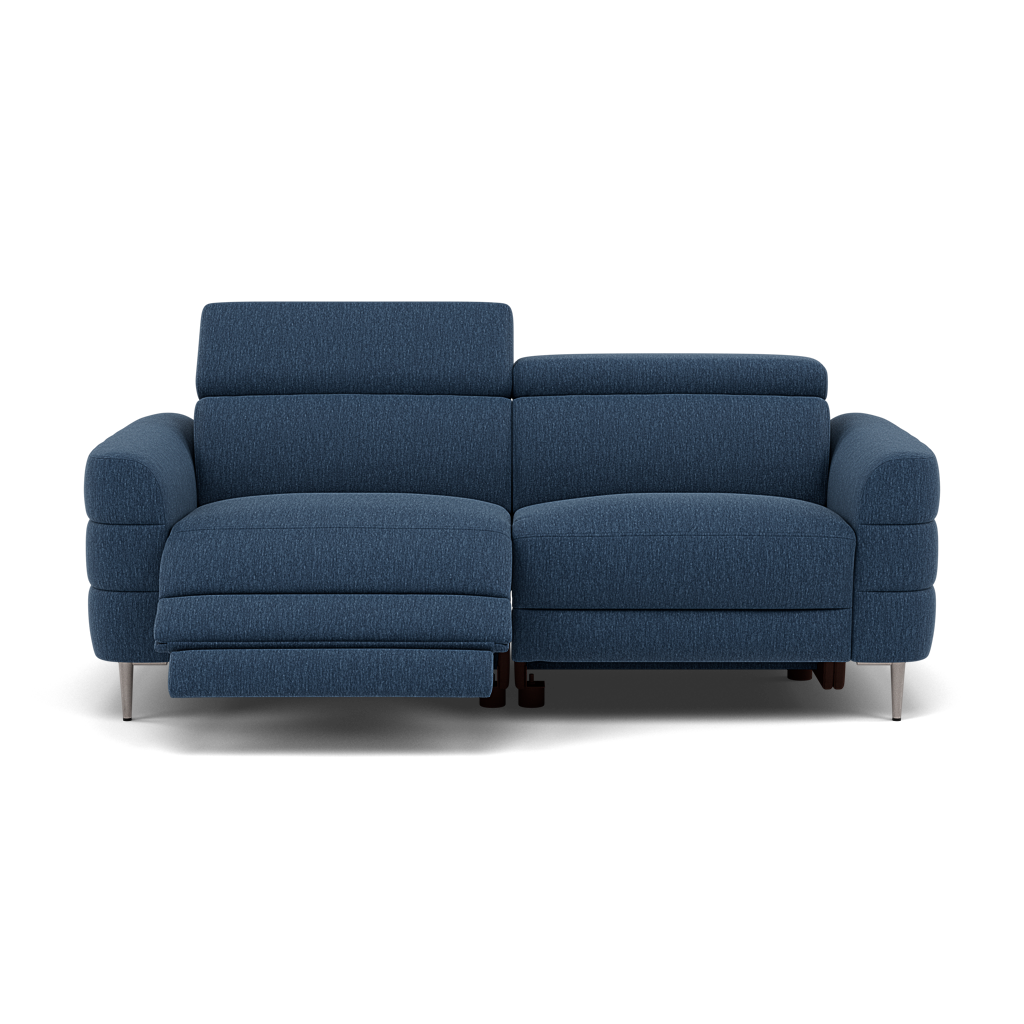 Hoy 3 Seater Recliner Sofa - 3 Str W/ 2 Power Recliner W/ 2 Manual Headrest Fabric - Power with Manual Headrest 3 Seater Sofas Sterling Home 8 KB-1290-UK Amigo Navy