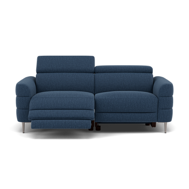 Hoy 3 Seater Recliner Sofa - 3 Str W/ 2 Power Recliner W/ 2 Manual Headrest Fabric - Power with Manual Headrest 3 Seater Sofas Sterling Home 8 KB-1290-UK Amigo Navy
