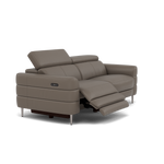 Hoy 3 Seater Recliner Sofa - 3 Str W/ 2 Power Recliner W/ 2 Power Headrest Cat M - Power with Power Headrest & USB — M5655 Melbourne Dark Grey, gallery image 1