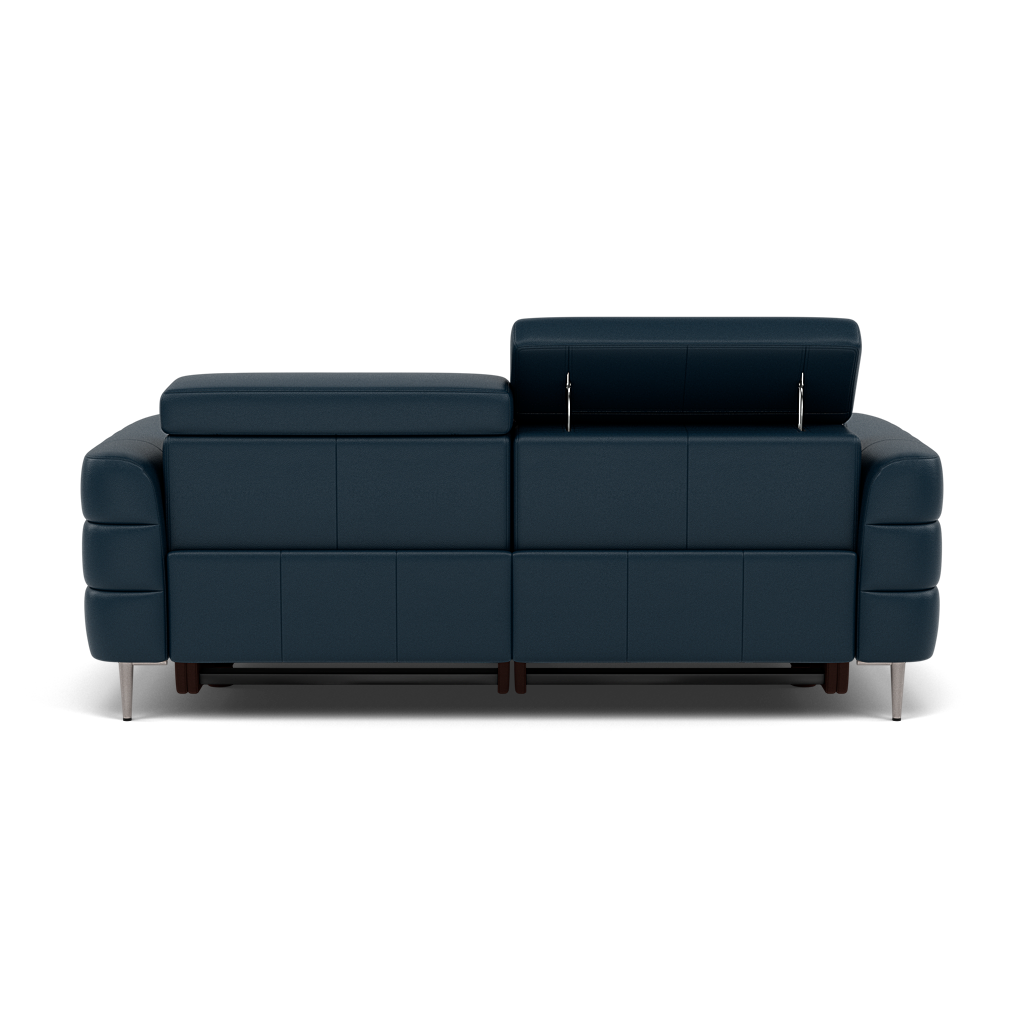 Hoy 3 Seater Recliner Sofa - 3 Str W/ 2 Power Recliner W/ 2 Power Headrest Cat M - Power with Power Headrest & USB — M5661 Melbourne Navy Blue, gallery image 2