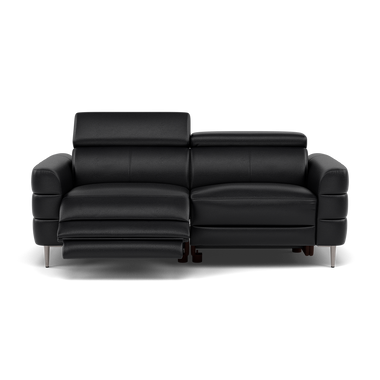 Hoy 3 Seater Recliner Sofa - 3 Str W/ 2 Power Recliner W/ 2 Power Headrest Cat M - Power with Power Headrest & USB 3 Seater Sofas Sterling Home 6 M5657 Melbourne Black