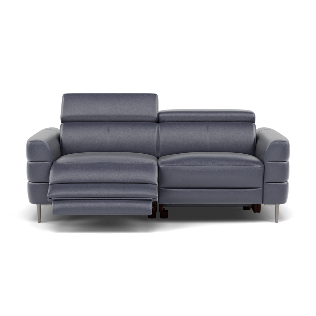 Hoy 3 Seater Recliner Sofa - 3 Str W/ 2 Power Recliner W/ 2 Power Headrest Cat NL/O - Power with Power Headrest & USB 3 Seater Sofas Sterling Home 1 NL5100 New York Dark Blue