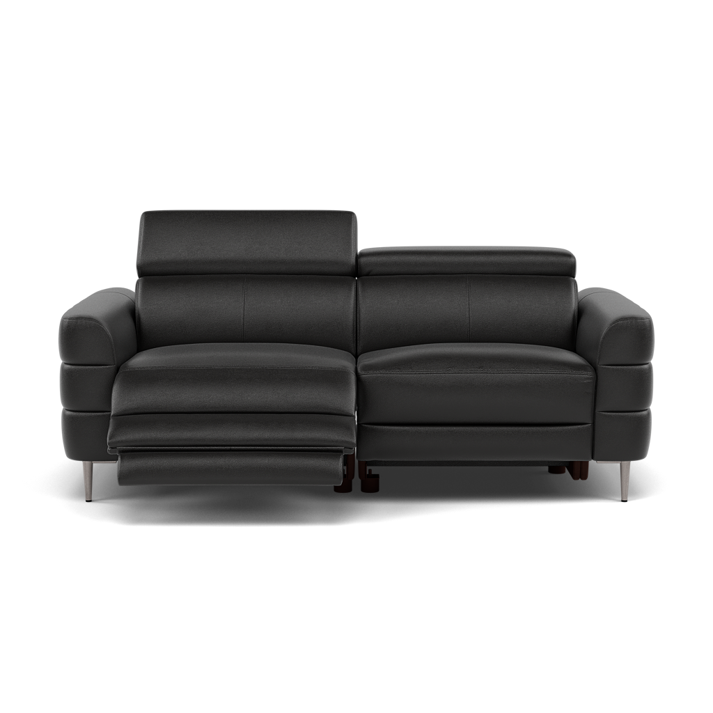 Hoy 3 Seater Recliner Sofa - 3 Str W/ 2 Power Recliner W/ 2 Power Headrest Cat NL/O - Power with Power Headrest & USB 3 Seater Sofas Sterling Home 6 NL5109 New York Midnight