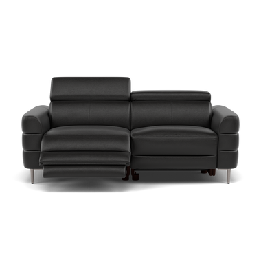 Hoy 3 Seater Recliner Sofa - 3 Str W/ 2 Power Recliner W/ 2 Power Headrest Cat NL/O - Power with Power Headrest & USB 3 Seater Sofas Sterling Home 6 NL5109 New York Midnight