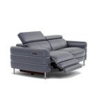 Hoy 3 Seater Recliner Sofa - 3 Str W/ 2 Power Recliner W/ 2 Power Headrest Cat NL/O - Power with Power Headrest & USB — NL5100 New York Dark Blue, gallery image 1