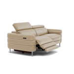 Hoy 3 Seater Recliner Sofa - 3 Str W/ 2 Power Recliner W/ 2 Power Headrest Cat NL/O - Power with Power Headrest & USB — NL5103 New York Sand, gallery image 1