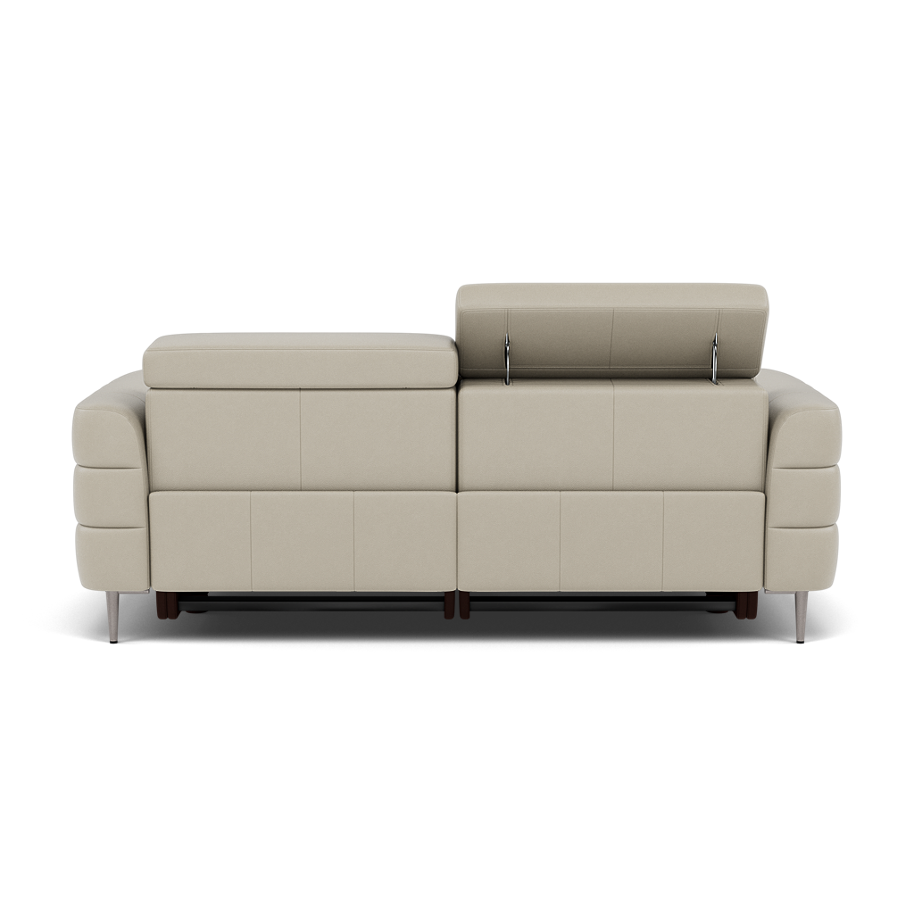 Hoy 3 Seater Recliner Sofa - 3 Str W/ 2 Power Recliner W/ 2 Power Headrest Cat NL/O - Power with Power Headrest & USB — NL5115 New York Light Grey, gallery image 2