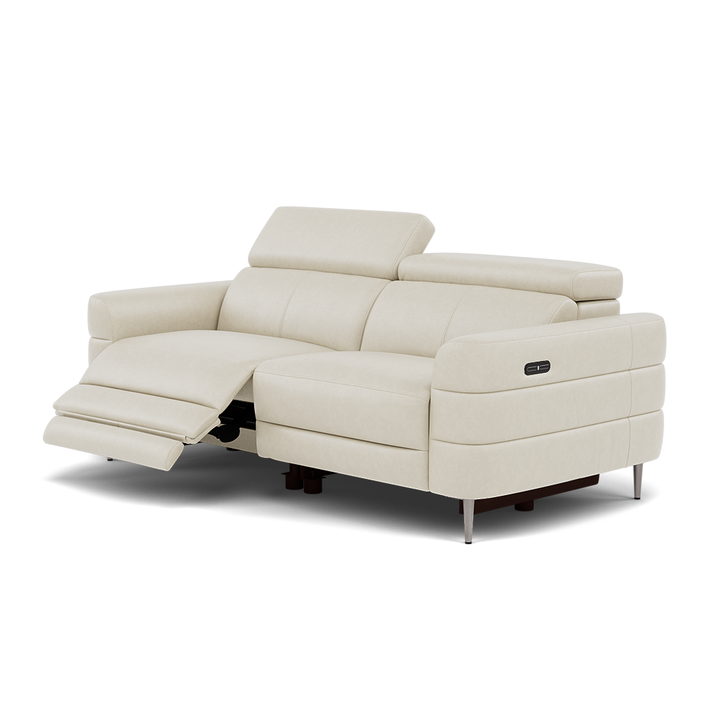Hoy 3 Seater Recliner Sofa - 3 Str W/ 2 Power Recliner W/ 2 Power Headrest Cat NL/O - Power with Power Headrest & USB — O7015 Oslo Light Grey, gallery image 3