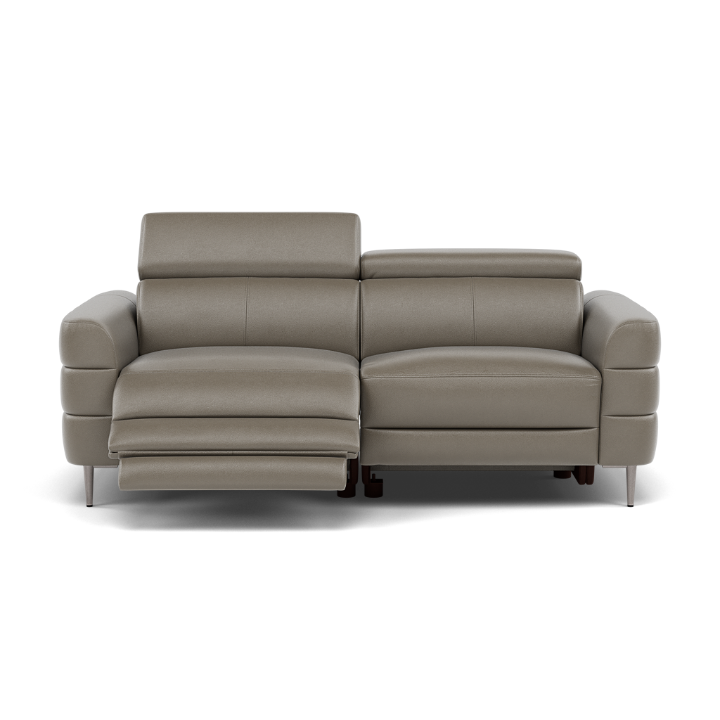 Hoy 3 Seater Recliner Sofa - 3 Str W/ 2 Power Recliner W/ 2 Power Headrest Cat NL/O - Power with Power Headrest & USB 3 Seater Sofas Sterling Home 4 NL5102 New York Cement