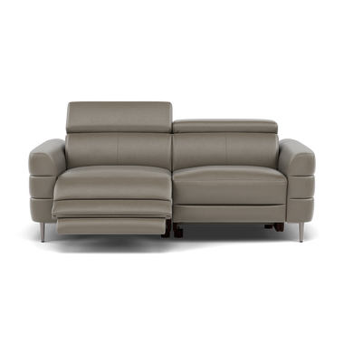 Hoy 3 Seater Recliner Sofa - 3 Str W/ 2 Power Recliner W/ 2 Power Headrest Cat NL/O - Power with Power Headrest & USB 3 Seater Sofas Sterling Home 4 NL5102 New York Cement