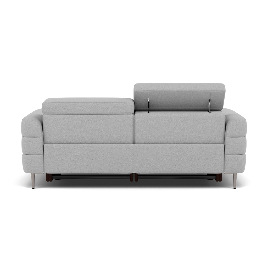 Hoy 3 Seater Recliner Sofa - 3 Str W/ 2 Power Recliner W/ 2 Power Headrest Fabric - Power with Power Headrest & USB — CU9102-5-UK Oxford Silver, gallery image 2