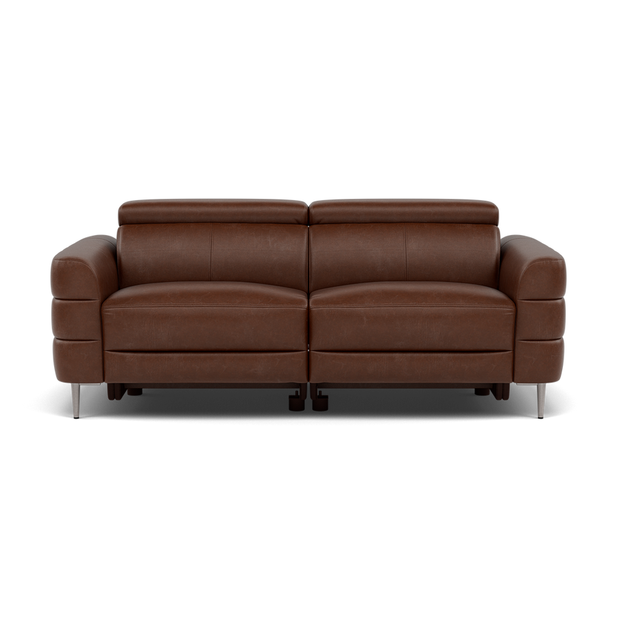 Hoy 3 Seater Sofa - 3 Str Static W/Manual Headrest Cat M Sofas Sterling Home M1595 Monaco Coffee 1