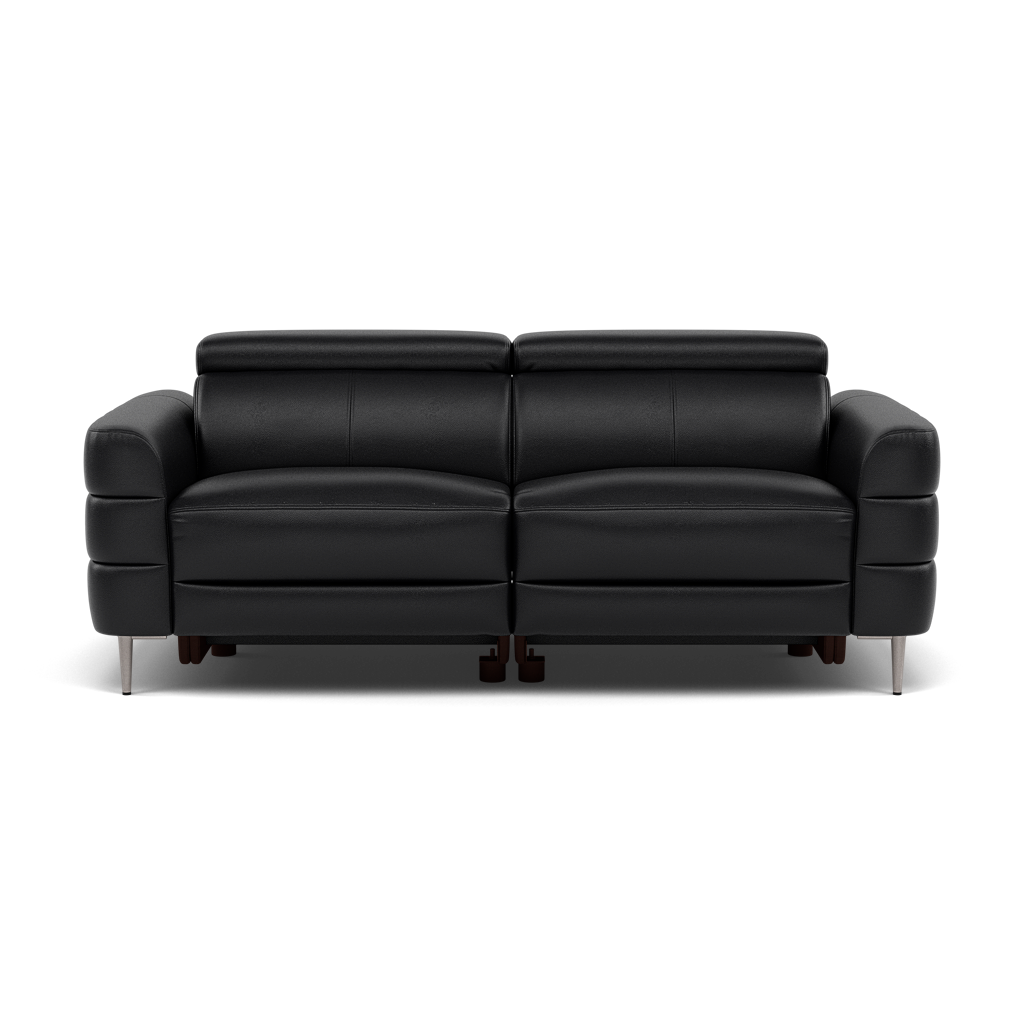 Hoy 3 Seater Sofa - 3 Str Static W/Manual Headrest Cat M 3 Seater Sofas Sterling Home 7 M5657 Melbourne Black