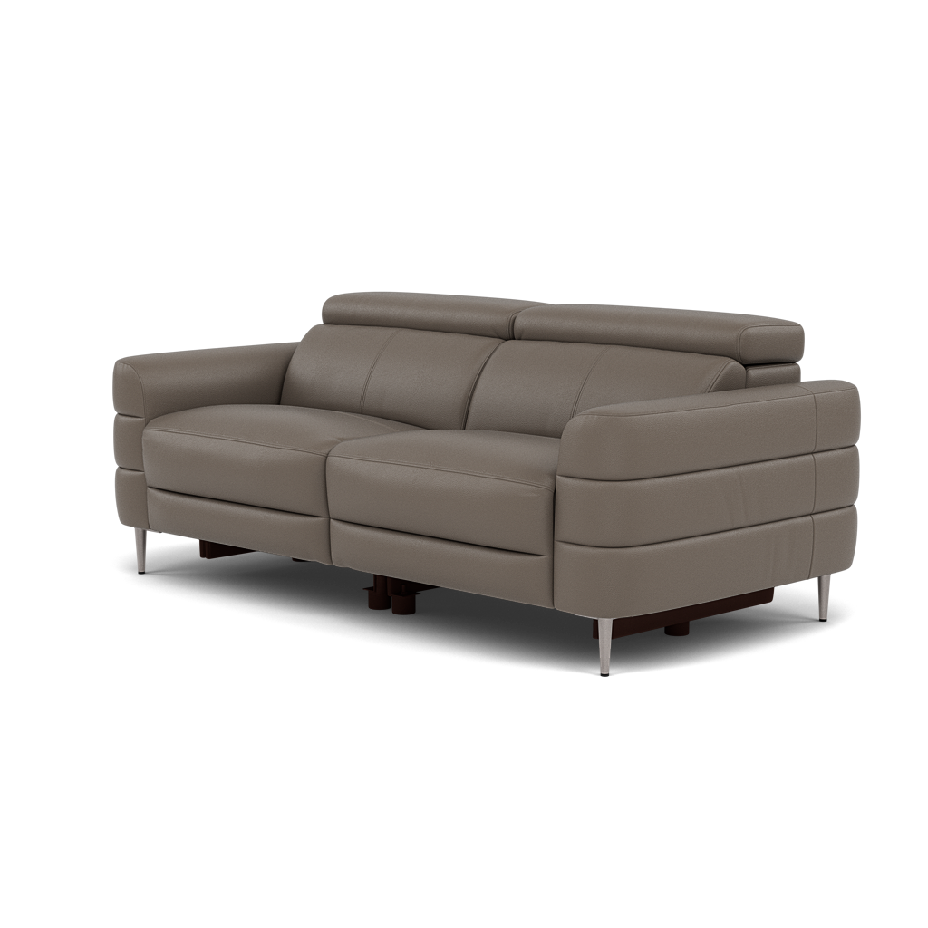 Hoy 3 Seater Sofa - 3 Str Static W/Manual Headrest Cat M — M5655 Melbourne Dark Grey, gallery image 3