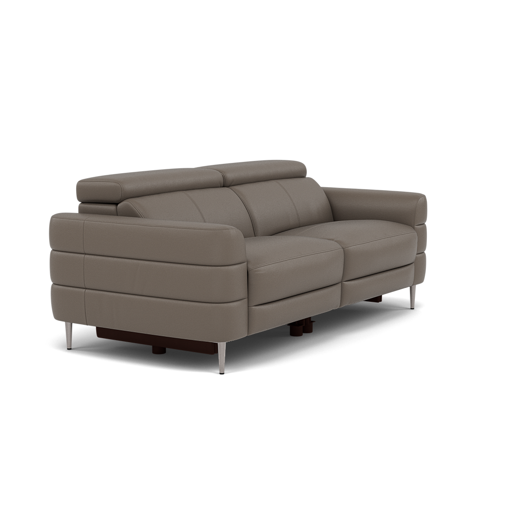 Hoy 3 Seater Sofa - 3 Str Static W/Manual Headrest Cat M — M5655 Melbourne Dark Grey, gallery image 1