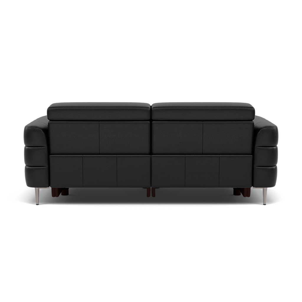 Hoy 3 Seater Sofa - 3 Str Static W/Manual Headrest Cat M — M5657 Melbourne Black, gallery image 2