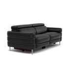 Hoy 3 Seater Sofa - 3 Str Static W/Manual Headrest Cat M — M5657 Melbourne Black, gallery image 1