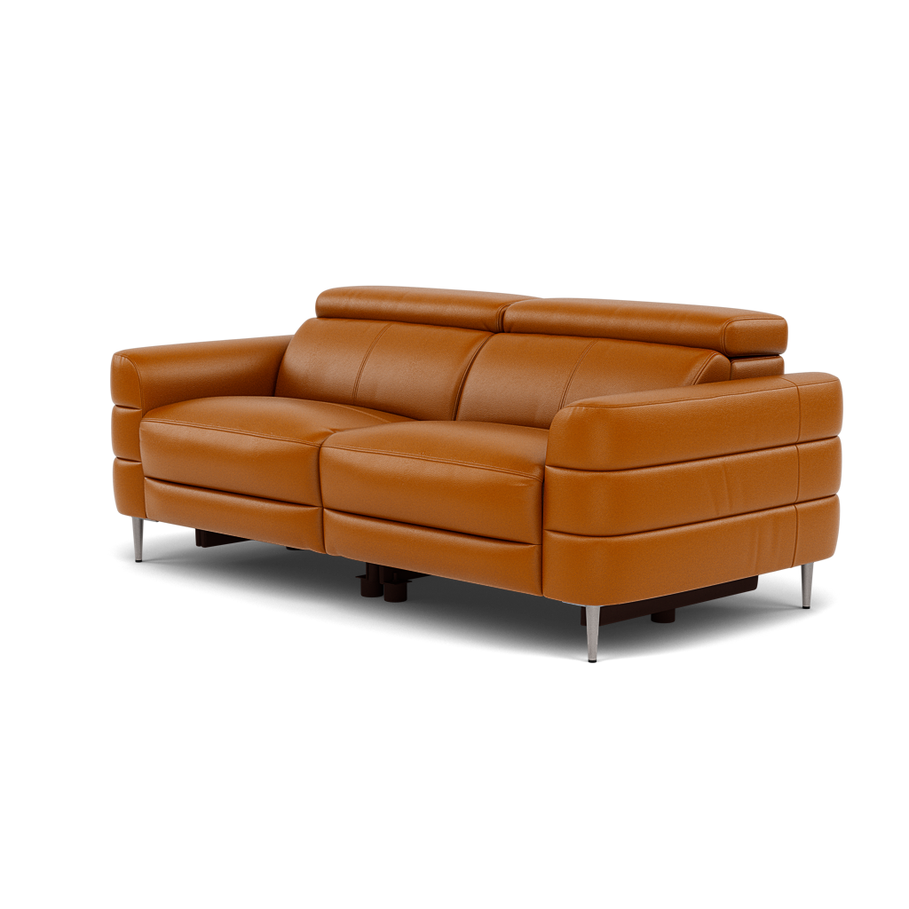 Hoy 3 Seater Sofa - 3 Str Static W/Manual Headrest Cat M — M5659 Melbourne Ochre, gallery image 3