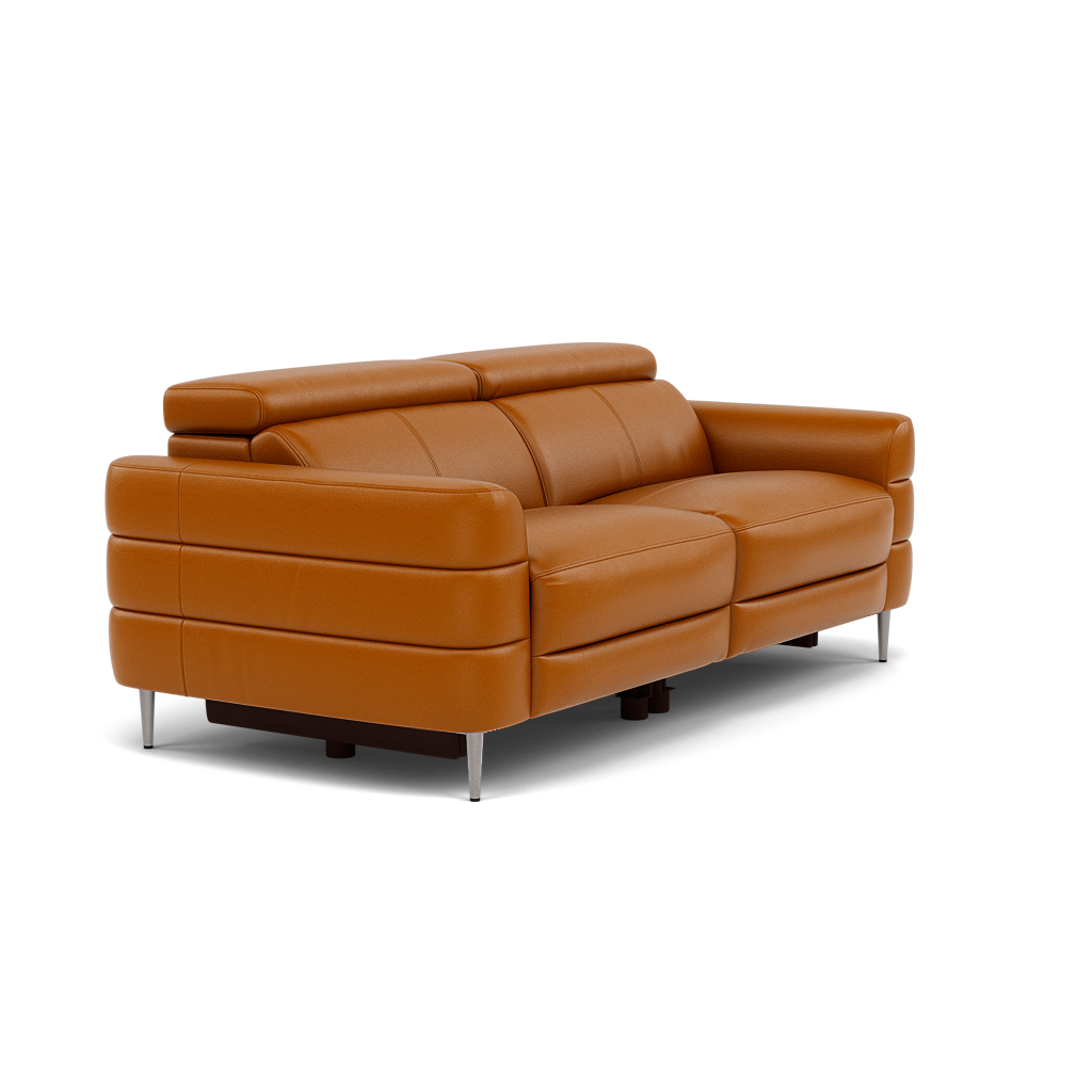 Hoy 3 Seater Sofa - 3 Str Static W/Manual Headrest Cat M — M5659 Melbourne Ochre, gallery image 1