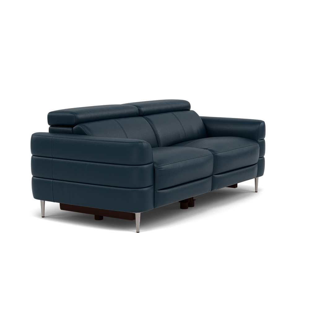 Hoy 3 Seater Sofa - 3 Str Static W/Manual Headrest Cat M — M5661 Melbourne Navy Blue, gallery image 1