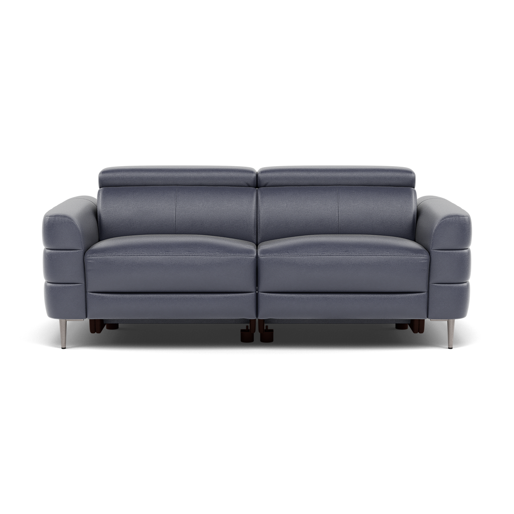 Hoy 3 Seater Sofa - 3 Str Static W/Manual Headrest Cat NL/O 3 Seater Sofas Sterling Home 1 NL5100 New York Dark Blue