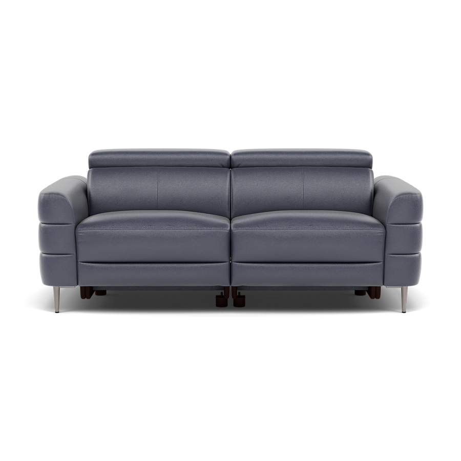 Hoy 3 Seater Sofa - 3 Str Static W/Manual Headrest Cat NL/O 3 Seater Sofas Sterling Home 1 NL5100 New York Dark Blue